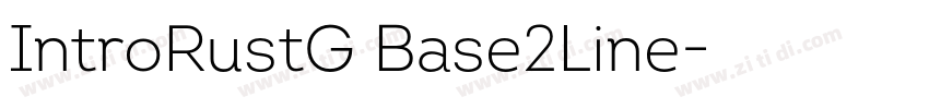 IntroRustG Base2Line字体转换